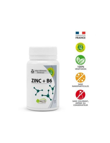 ZINC+B6 60 Gélules MGD