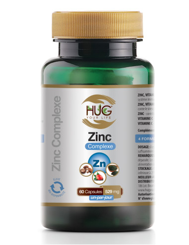 ZINC complexe 529mg 60 capsules HUG...