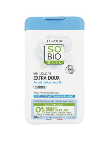 Gel douche Aloe vera extra doux 450ml...