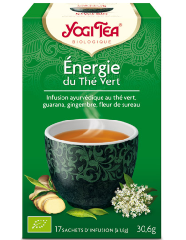 Énergie du Thé Vert YOGI TEA 17 Sachets